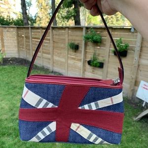 Authentic vintage Burberry denim handbag!